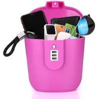 OEM Petit sac de sécurité portable, rose, résistant à l'eau, idéal pour le camping, les voyages, le sport et le shopping