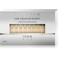 Labo Traitement des stades moyens d'éclaircissement des cheveux chez l'homme Crescina Follicular Islands 1900, 20 ampoules,