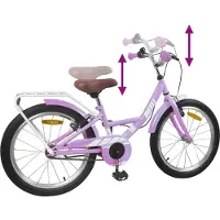 vidaXL Vélo enfant 18 pouces pour enfants de 5 à 7 ans Violet