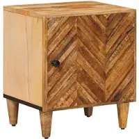 vidaXL Table de chevet Marron 40 x 33,5 x 46 cm Bois de mangue massif