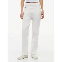 Tommy Hilfiger Jean 'High Rise Slim Straight White' blanc