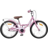 vidaXL Vélo enfant 18 pouces pour enfants de 5 à 7 ans Rose clair