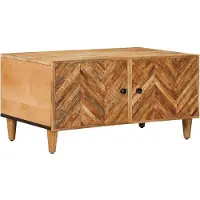 vidaXL Table basse marron 80 x 50 x 40 cm bois massif mangue