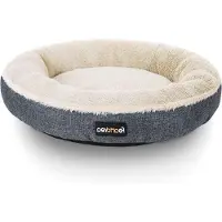 Famanu Coussin pour chiens et chats - 65 cm - lit pour chat gris foncé