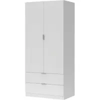 CALICOSY - Armoire 2 portes et 2 tiroirs H180 cm - DARION