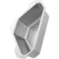 OEM Bac de récupération triangulaire en acier inoxydable, facile à nettoyer, pour la vaisselle et les déchets de cuisine.