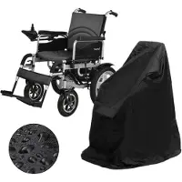 Markenlos Housse de protection imperméable pour fauteuil roulant - Protection contre le soleil et la pluie (115 x 65 x 120 cm)