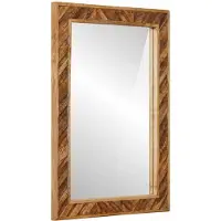 vidaXL Miroir mural marron 70 x 50 x 3 cm en verre