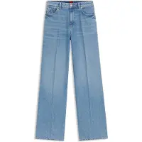 HUGO pour femme. 50563527 Jeans à jambe large en denim bleu (27/32), Casuel, Coton