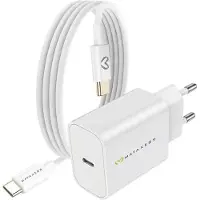 Avizar Mayaxess, chargeur 20 W pour Galaxy Z Flip 5 + câble USB-C de 1 m, blanc