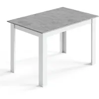Mondeer Table à manger , 120 x 80 x 75 cm, gris