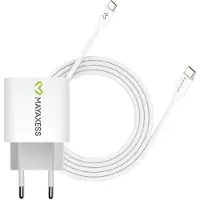Avizar Mayaxess, chargeur 20 W pour Galaxy Z Fold 7 + câble USB-C de 1 m, blanc
