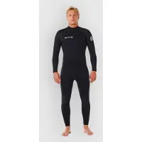 Rip Curl Trad 5/4 Mm Long Sleeve Back Zip Neoprene Suit Noir MS Homme