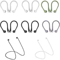 OEM Attaches pour écouteurs sans fil - 6 paires avec cordon de sécurité - attache d'oreille universelle pour écouteurs sans fil