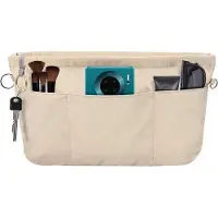 OEM Sac à main en nylon beige avec 13 pochettes