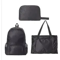 OEM Sacs de voyage imperméables, sacs de voyage, sacs de jour, adaptés à tous : femmes, hommes, enfants, pour l'aventure, le trekking, le camping, la randonnée en montagne, les balades à vélo (noir)