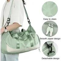 OEM Sac de voyage pour femmes et hommes, sac de voyage pliable, sac de week-end, sac de voyage en nylon, avec compartiment à chaussures et poche intérieure