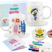 OEM Ensemble de tasses à café en céramique comprenant 2 sous-tasses Blanco et 12 tasses à café Penn en porcelaine