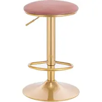 OEM Chaises de luxe - 1 pièce - Réglables - Velours - Tabourets de bar hauts - Rose - Protège-sol