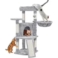 OEM Arbre à chat - Arbre à chat robuste avec maisonnette - 107 cm