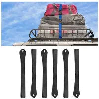 OEM Lot de six pour le transport de motos, avec œillets de fixation protecteurs, support pour moto, sangles sécurisées pour le transport de vélos, quads, mini-pelles et UTV (noir)