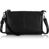OEM Sac bandoulière élégant et minimaliste, pour femmes, avec bandoulière et poignée, compatible avec le smartphone 8 Plus, couleur noire