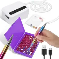 OEM Appareil électrique de peinture au diamant avec pompe à vide intégrée, appareil de peinture au diamant destiné à la coloration de diamants AB (jusqu'à Ø 0,5 cm)