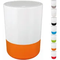 OEM Boîte à couvercle rabattable, 5 litres, en plastique, blanc/orange.
