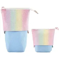 OEM Trousse 2-en-1 à fermeture à pression, trousse pour filles et écoliers, trousse verticale, trousse télescopique, trousse pour filles avec fermeture à glissière