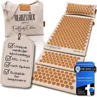 OEM Tapis d'acupression vert XXL pour tout le corps - Idéal pour les débutants en cas de tensions, de maux de tête et de maux de dos (supprimé : pas de nom de marque, traduit par : Vert)