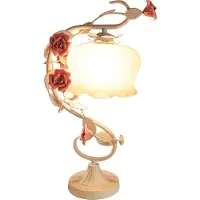 GreatDEshop2021 Rose Lampe de table Lampe de bureau européenne 5W E27 LED Lampe de chevet Lampe de sol moderne Décoration créative