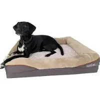 OEM Lit d'appoint confortable pour grands chiens, en tissu moelleux, idéal pour les chiens de grande taille, dimensions : 91 x 68 x 20 cm, lavable, pour se détendre après l'effort et le jeu.