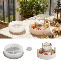 Markenlos Moules en silicone pour couronnes de l'Avent, calendriers de l'Avent, calendriers de compte à rebours, décorations de Noël et bougies.