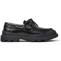 Camper pour femme. K201840-002 Mocassins en cuir Brutus+ noir (37), Plat, Aucun, Casuel