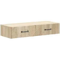 Syfax Table d'appoint murale en chêne Sonoma 87,5 x 34,5 x 17 cm