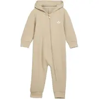 Adidas Originals Regular Hooded Winterized Rib Onesie Long Sleeve Jumpsuit Beige 12-24 Months Enfants