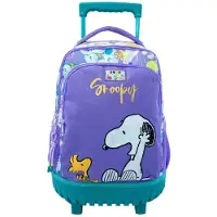 Cyp Brands Snoopy 52x37x15 Cm 29l Wheeled Backpack Violet Enfants