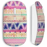 CAPACHEAP Souris Sans Fil Aztec style Triangle