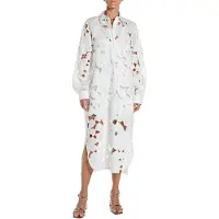 Replay W9244 .000.52882 Long Sleeve Long Dress Blanc S Femme