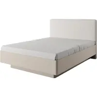 3Xeliving Lit rembourré, dimensions 214 x 156,5 x 102,5 cm, uniquement la structure, sans matelas