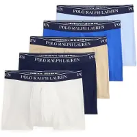Ralph Lauren pour homme. 714864292027 Set de 5 boxers classiques en coton stretch multicolore (XL), Homewear