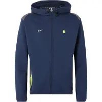 Nike Veste de survêtement 'SHOX' bleu marine / gris foncé / vert clair