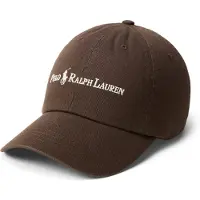 Ralph Lauren Casquette chocolat / blanc cassé