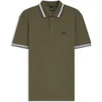 BOSS Paddy 10241663 Green Short Sleeve Polo Vert L Homme