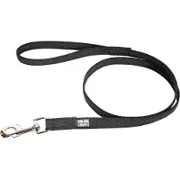 Julius-K9 Laisse en caoutchouc avec boucle Noir - Gris Taille 4 (Chien, Général, Promenade, Sport canin, Travail)