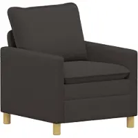 vidaXL Canapé Gris foncé 76 x 81 x 87,5 cm Tissu