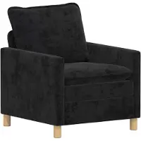vidaXL Canapé Noir 76 x 81 x 87,5 cm Polyester