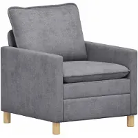 vidaXL Canapé Gris clair 76 x 81 x 87,5 cm Polyester