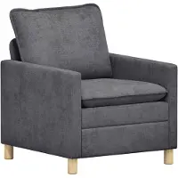 vidaXL Canapé Gris foncé 76 x 81 x 87,5 cm Polyester