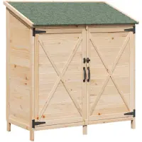 vidaXL Abri de jardin Nature 106 x 56 x 113,5 cm en bois massif d'épicéa